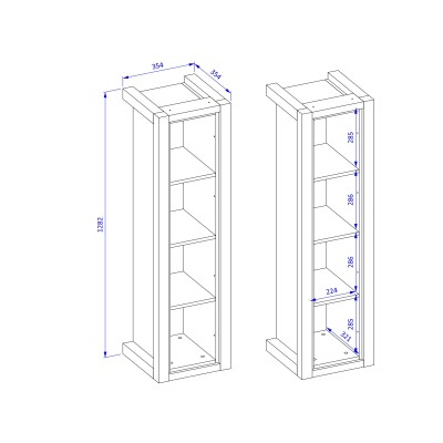 Regał ATTIVO 35 cm Szafka Półka na książki