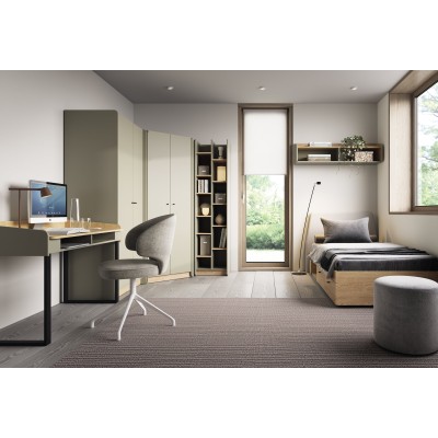 Masseno Regał VETTA do Salonu Szafka Półka na Książki 195x55x42 cm Dąb