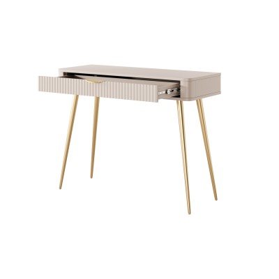 Masseno Toaletka do Sypialni LANTANA z Szufladami Nowoczesna Biurko do Makijażu Beżowa