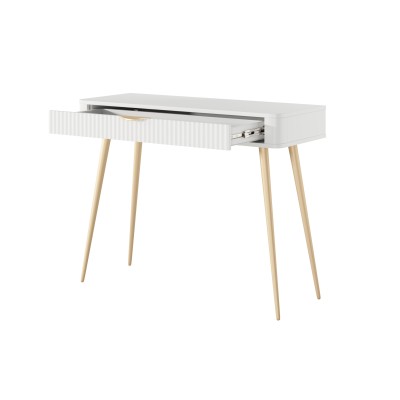 Masseno Toaletka do Sypialni LANTANA z Szufladami Nowoczesna Biurko do Makijażu Biała