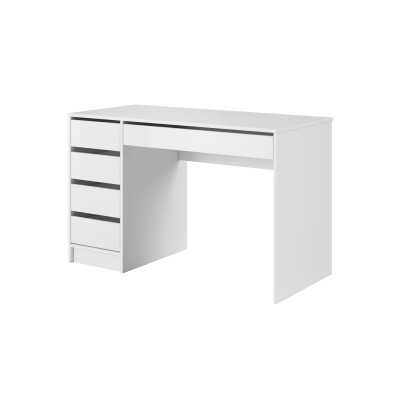 Masseno Toaletka do Sypialni LIA z Lustrem LED i Szufladami Nowoczesna Biurko do Makijażu Biała