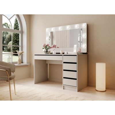 Toaletka LIA z Szufladami Nowoczesna Biurko do Makijażu