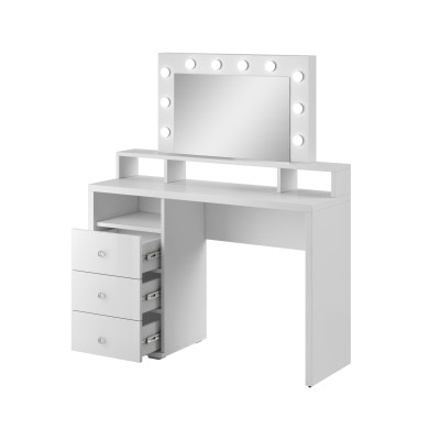 Toaletka BREZZA z Szufladami Nowoczesna Biurko do Makijażu