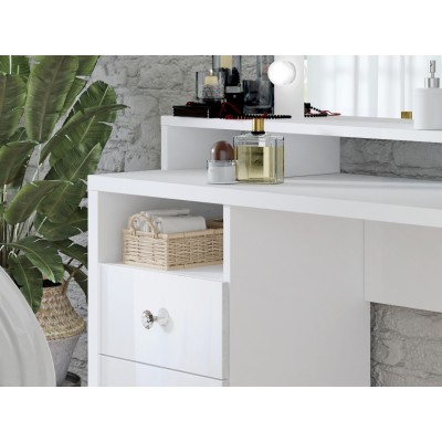 Toaletka BREZZA z Szufladami Nowoczesna Biurko do Makijażu