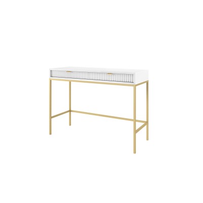 Masseno Toaletka do Sypialni STELLARE z Szufladami Nowoczesna Biurko do Makijażu Biała