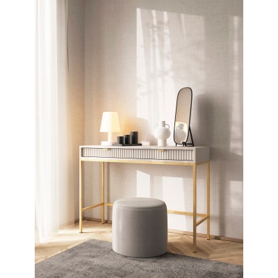 Masseno Toaletka do Sypialni STELLARE z Szufladami Nowoczesna Biurko do Makijażu Kaszmir