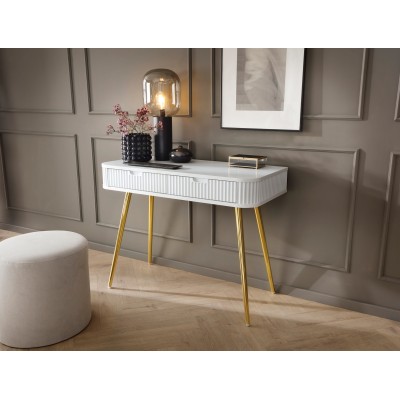 Toaletka ZENZERO z Szufladami Nowoczesna Biurko do Makijażu