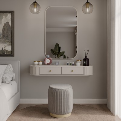 Toaletka BOLLA z Szufladami Nowoczesna Biurko do Makijażu