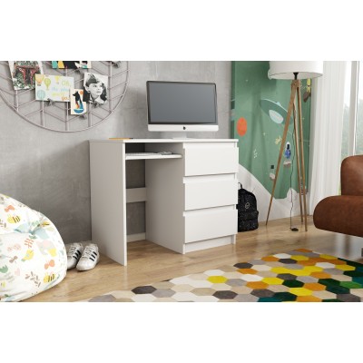 Biurko VALERIO 90x50 cm do Pokoju Biura Biały