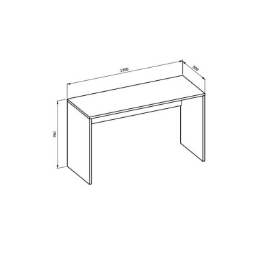 Biurko AMATO 130 cm do Pokoju Biura