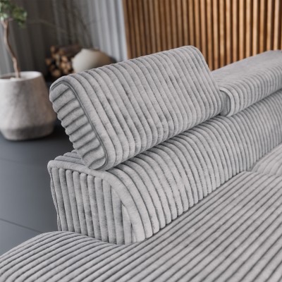 Narożnik VELISS – Tkanina sztruksowa – kolor: Tilia