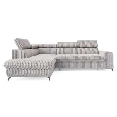 Narożnik VELISS – Tkanina sztruksowa – kolor: Tilia