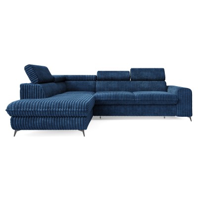 Narożnik VELISS – Tkanina sztruksowa – kolor: Tilia