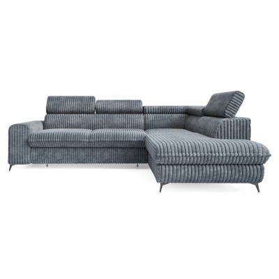 Narożnik VELISS – Tkanina sztruksowa – kolor: Tilia