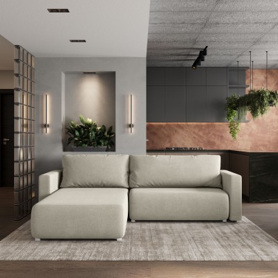 Narożnik TURIN – Tkanina plecionka – kolor: Soro