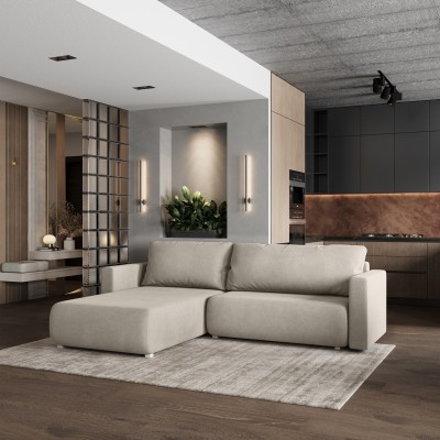 Narożnik TURIN – Tkanina plecionka – kolor: Soro