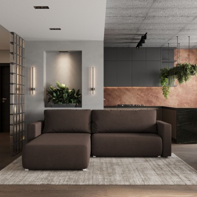 Narożnik TURIN – Tkanina plecionka – kolor: Soro