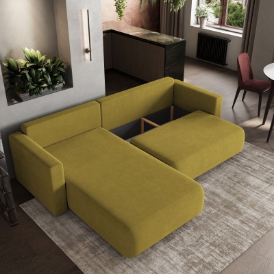 Narożnik TURIN – Tkanina plecionka – kolor: Soro