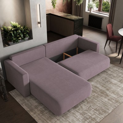 Narożnik TURIN – Tkanina plecionka – kolor: Soro