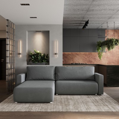 Narożnik TURIN – Tkanina plecionka – kolor: Soro