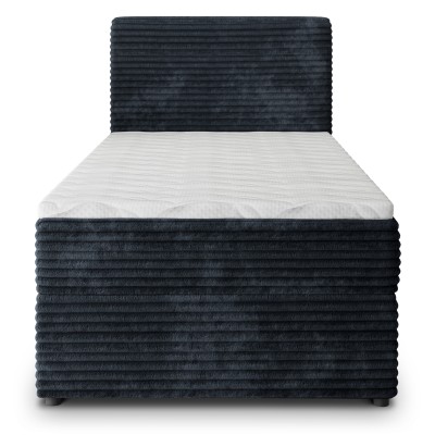 Łóżko kontynentalne PISA – Tkanina sztruksowa – kolor: Tilia