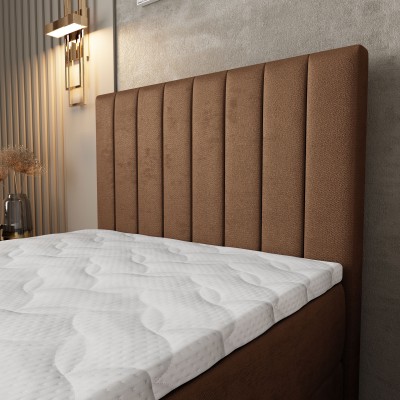 Łóżko kontynentalne ARION – Tkanina pluszowa – kolor: Kronos