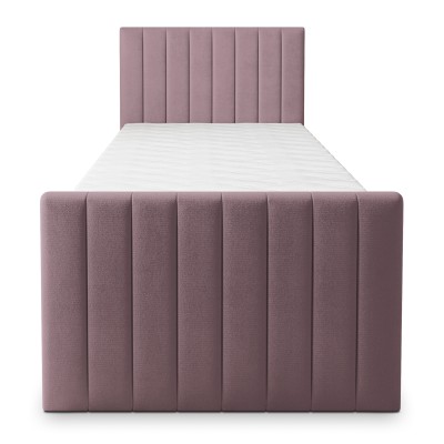 Łóżko kontynentalne ARION – Tkanina pluszowa – kolor: Kronos