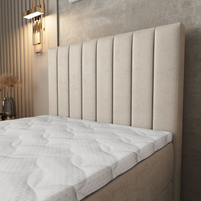 Łóżko kontynentalne ARION – Tkanina pluszowa – kolor: Paros