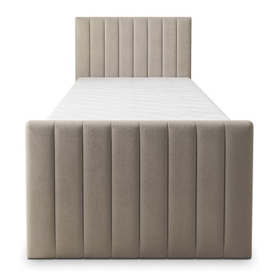 Łóżko kontynentalne ARION – Tkanina pluszowa – kolor: Paros