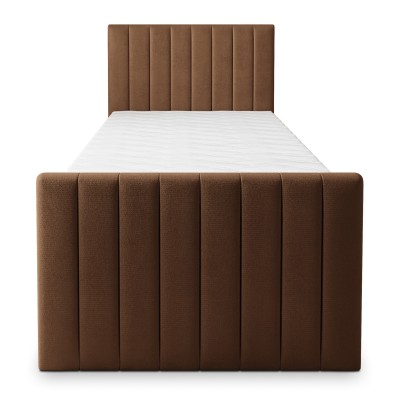 Łóżko kontynentalne ARION – Tkanina pluszowa – kolor: Kronos