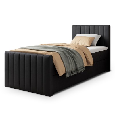 Łóżko kontynentalne ARION – Tkanina pluszowa – kolor: Kronos