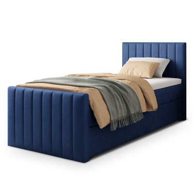 Łóżko kontynentalne ARION – Tkanina pluszowa – kolor: Kronos