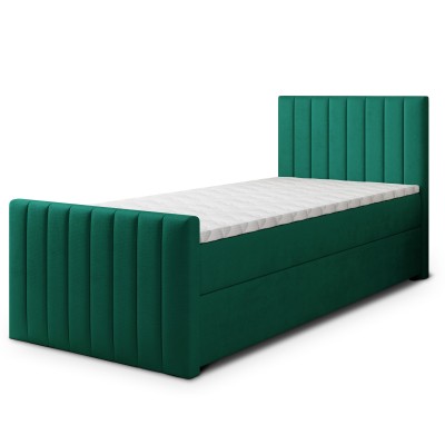 Łóżko kontynentalne ARION – Tkanina pluszowa – kolor: Kronos