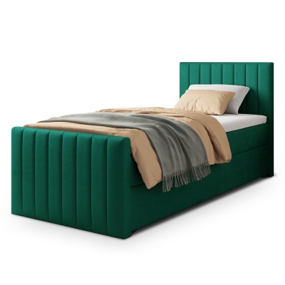 Łóżko kontynentalne ARION – Tkanina pluszowa – kolor: Kronos