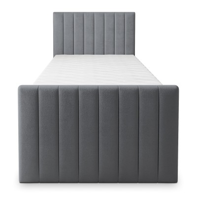 Łóżko kontynentalne ARION – Tkanina pluszowa – kolor: Kronos