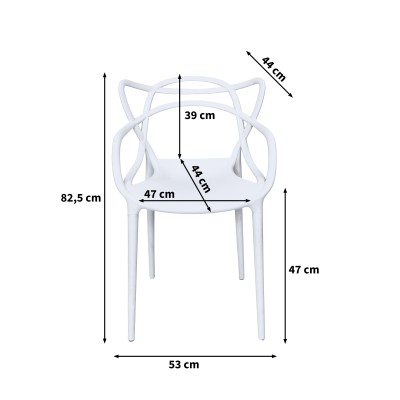 Wymiary krzesła AVEO