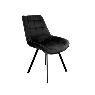 Krzesło tapicerowane CORTO czarny