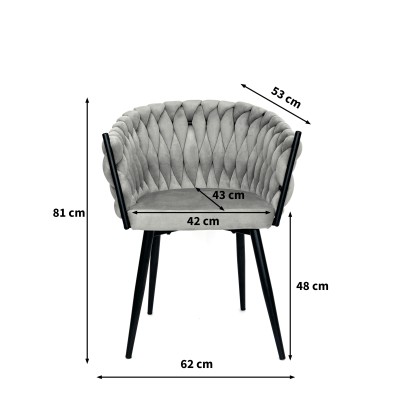 Wymiary krzesła VERDO