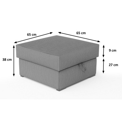 PUFA FERA sztruks POSO wymiary