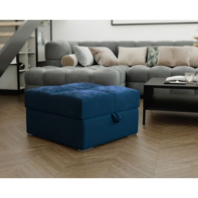 Pufa MIZA tkanina KRONOS 09 niebieski