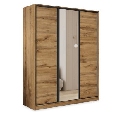 Szafa Przesuwna TARI 160 cm z Lustrem Szafa Trzydrzwiowa z Szufladami