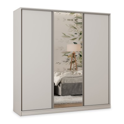 Szafa Przesuwna TARI 200 cm z Lustrem Szafa Trzydrzwiowa z Szufladami