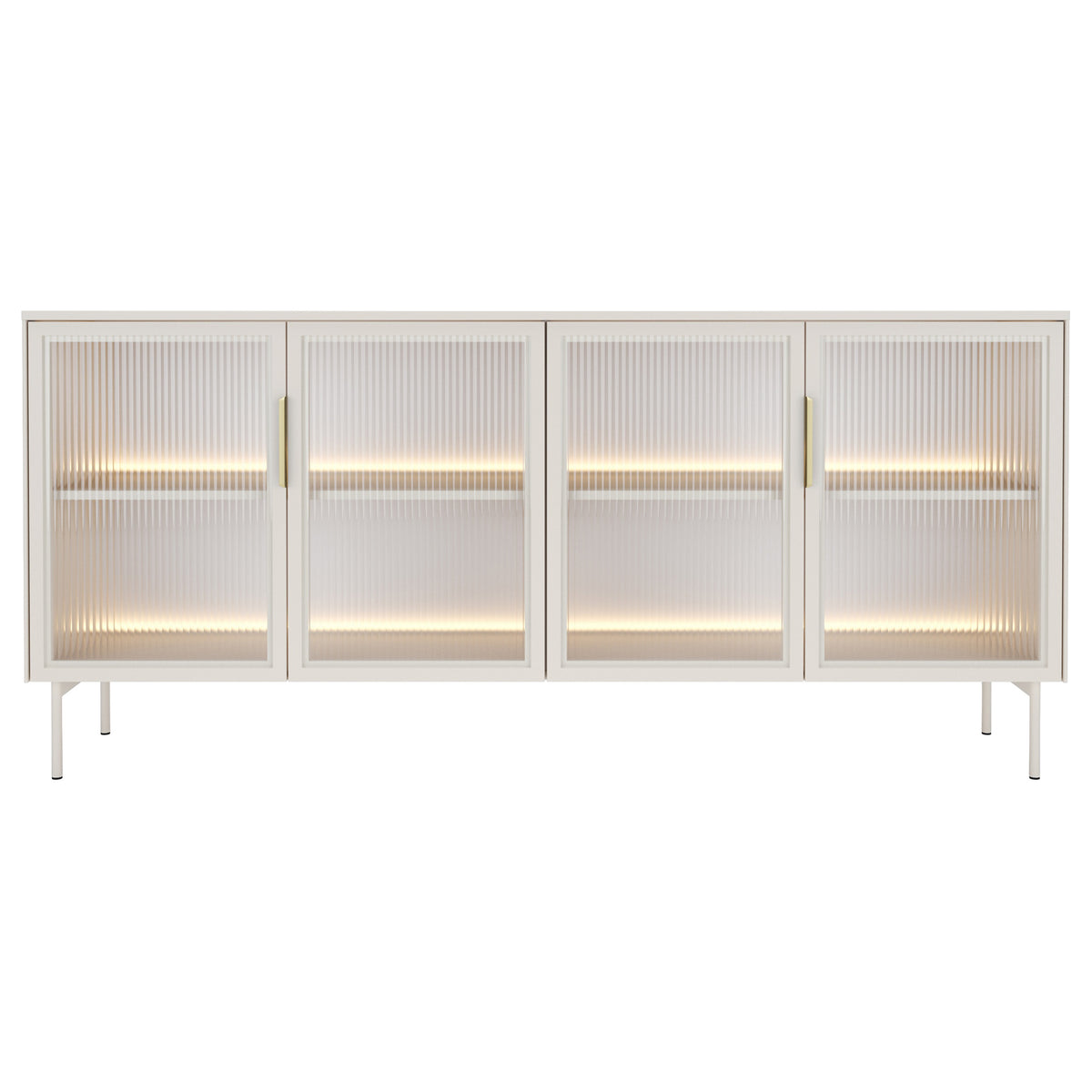 WHITE-HD LUMI B KOMODA 181 4D LED KASZMIR