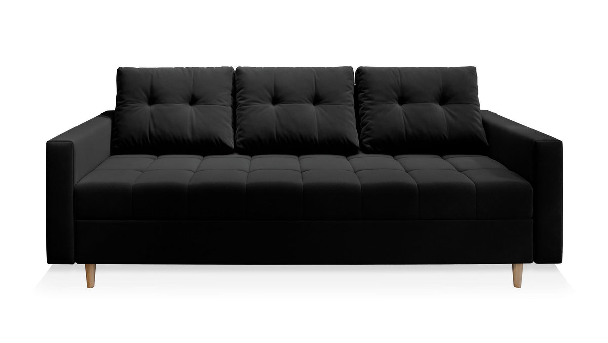 Masseno Sofa MILO z funkcją spania i pojemnikiem na pościel