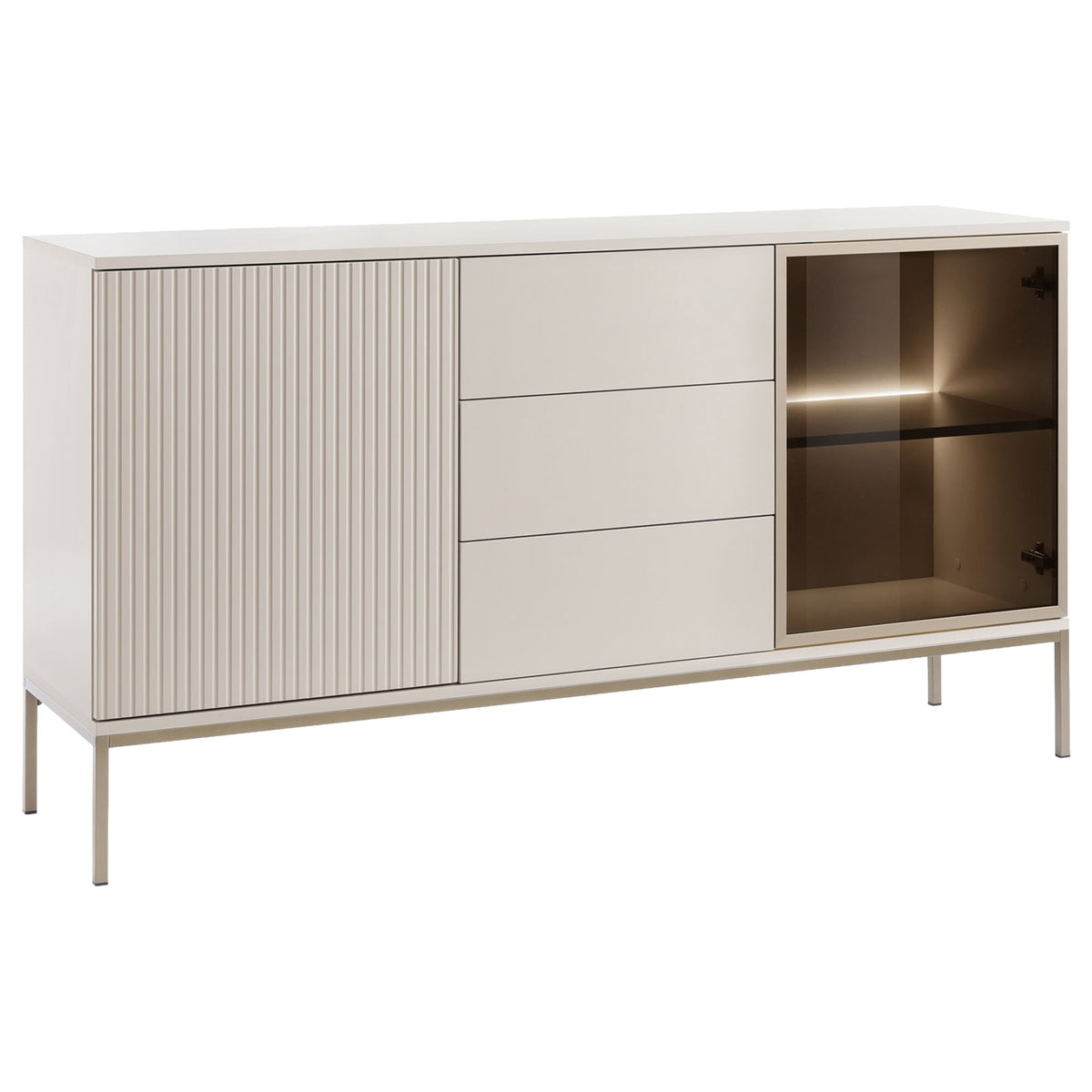 WHITE-HD SENTO KOMODA KSZ154 LED CASHMERE