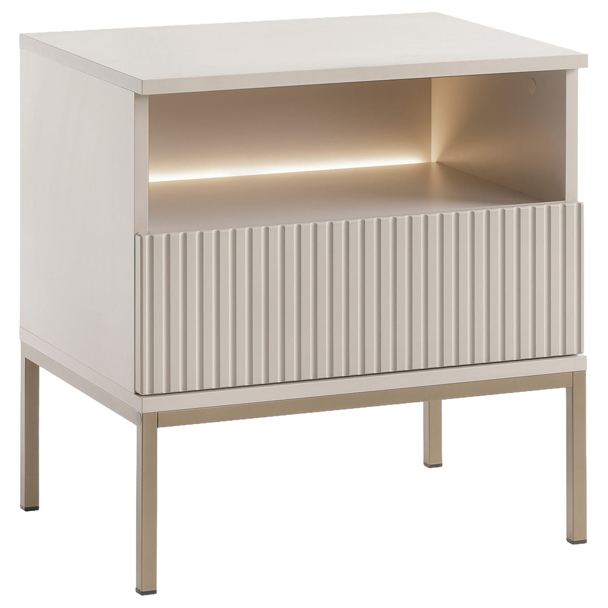 WHITE-HD SENTO STOLIK NOCNY S54 1PKT LED CASHMERE