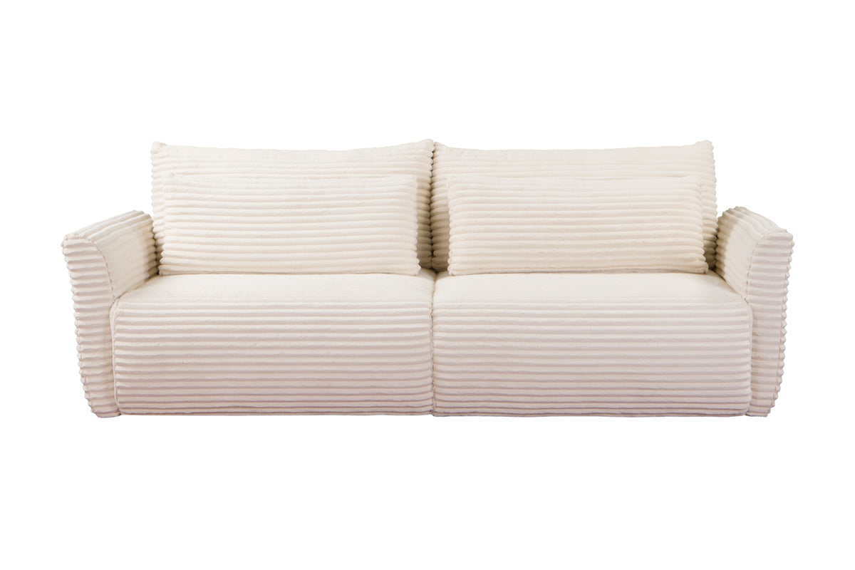 Sofa ILANO – Tkanina sztruksowa – kolor: Tilia