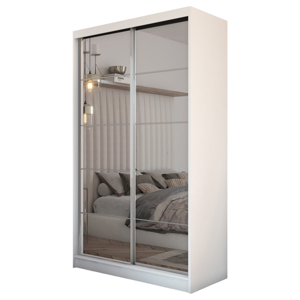 WHITE-HD SZAFA FLORES 120 BIAŁY MAT LAMINAT