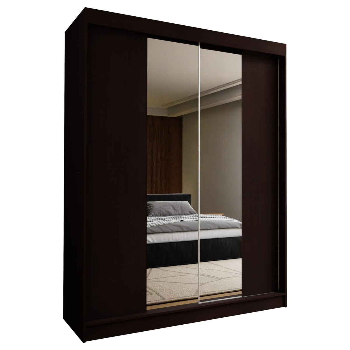 WHITE-HD SZAFA LUZON 150 WENGE LAMINAT