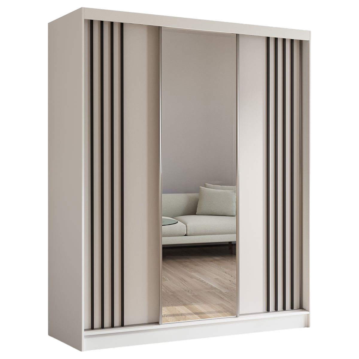 WHITE-HD SZAFA NELA 180 B-B-CZ
